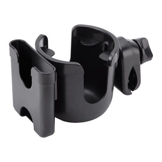 Suport telefon si pahar/biberon/sticla/termos pentru carucior, bicicleta, trotineta NEXTLY, stabil, rezistent, anti-alunecare, prindere pe bara cu rotatie 360°, universal, negru