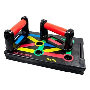 Placa profesionala fitness pentru flotari, NEXTLY, anti-alunecare, antrenare muschi piept, triceps, umeri, spate, 2 manere cu strat aderent, 64x19cm