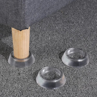 Set 8 picioruse antiderapante NEXTLY, pentru masina de spalat, uscator de rufe, frigider, mobilier, protectie anti-vibratii, anti-zgomot, capacitate portanta mare, silicon dur, transparent