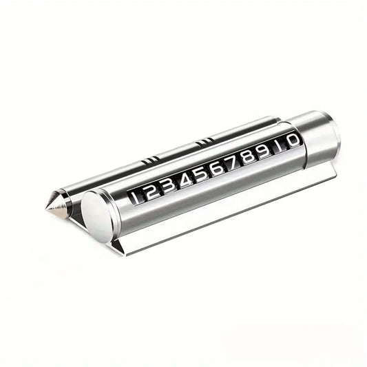 Suport numar de telefon pentru parcare auto multifunctional A NEXTLY, odorizant auto, suport telefon, banda glisanta pentru ascundere numar, rezistent la temperaturi ridicate/scazute, lipire cu banda