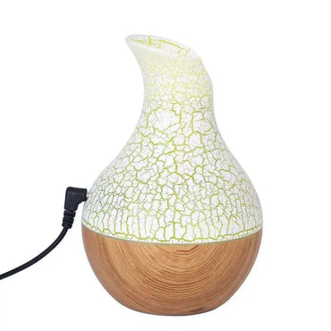 Difuzor aromaterapie, umidificator cu ultrasunete NEXTLY, forma de vaza, lumina led, rezervor 130ml, N11-80, maro deschis