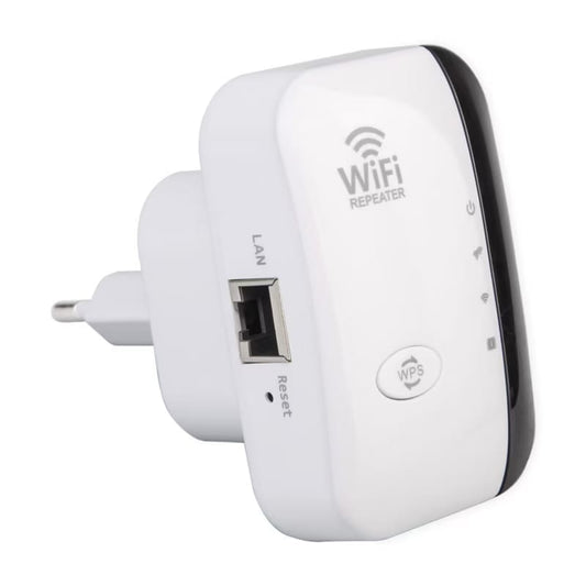 Amplificator de semnal Wi-fi NEXTLY, port LAN, WPS, 300Mbps, 2.4GHz WLAN, 802.11n b.g., Wi-Fi Repeater, antene integrate, alb-negru