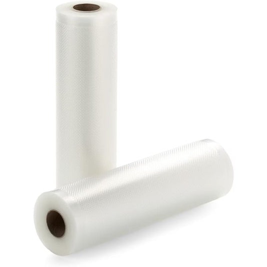 Set 2 role pungi universale pentru vidat si sigilat alimente, NEXTLY, gofrate, lavabile, conservare optima, fructe, legume, carne, mancare, compatibilitate universala, rezistenta la inghet si caldura,