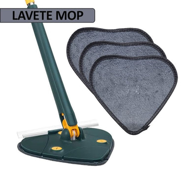Set 3 lavete din microfibra pentru mop cu cap in forma de inima NEXTLY, reutilizabile, lavabile, detasabile, absorbtie buna, utilizare pe diverse suprafete umede si uscate, gri