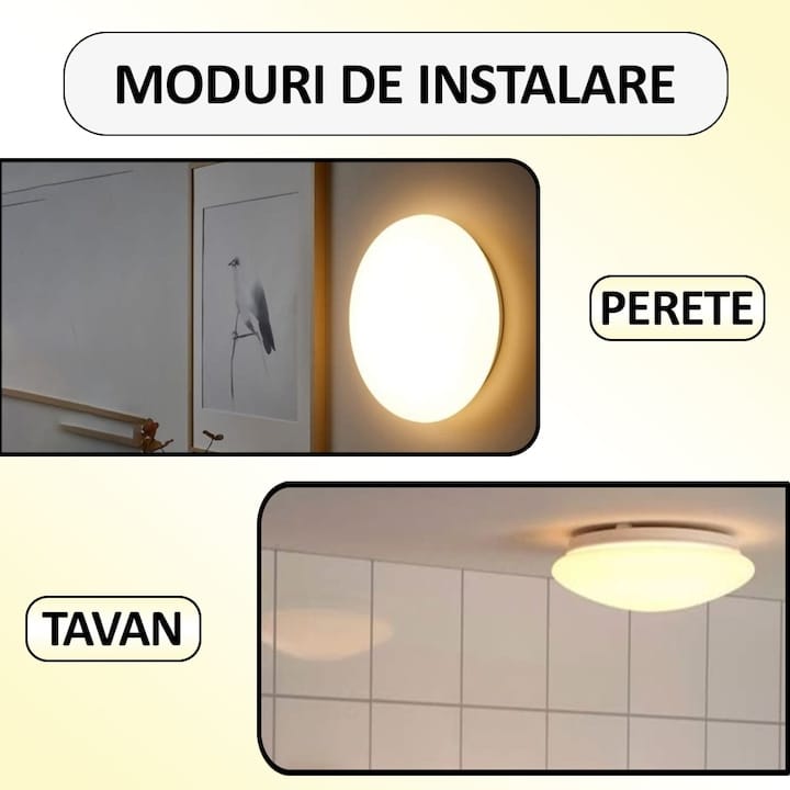 Plafoniera LED Nextly, aplica pentru perete sau tavan, 28W, 2240 Lm, lumina alba neutra, 4000K, Led-uri SMD incorporate, 40x40 cm, abajur din sticla cu model, unghi iluminare 120°, alb