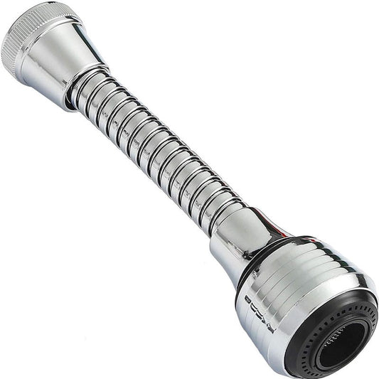 Adaptor flexibil universal, prelungitor pentru robinet chiuveta, NEXTLY, 2 functii, 360 grade, 15cm