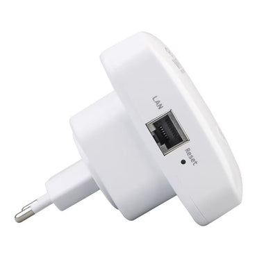 Amplificator de semnal Wi-fi NEXTLY, port LAN, WPS, 300Mbps, 2.4GHz WLAN, 802.11n b.g., Wi-Fi Repeater, antene integrate, alb-negru