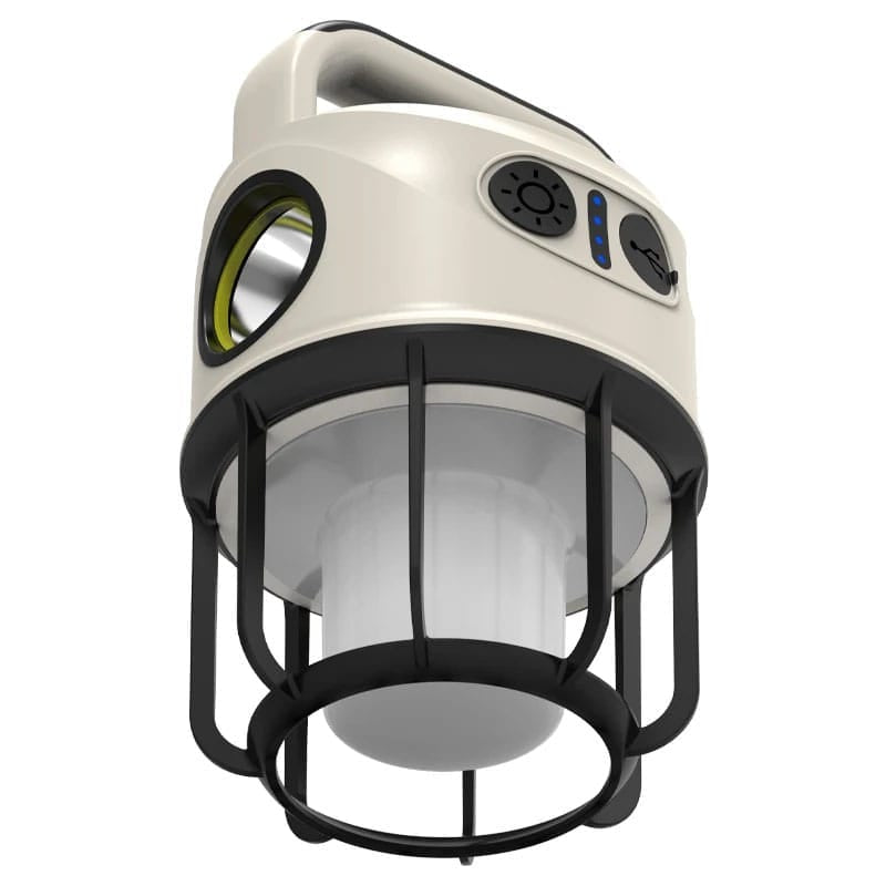 Lanterna LED portabila, tip felinar, NEXTLY, doua surse de lumina, functie flash, luminozitate reglabila, reincarcabila, lumina calda si rece, functie powerbank, afisaj nivel baterie