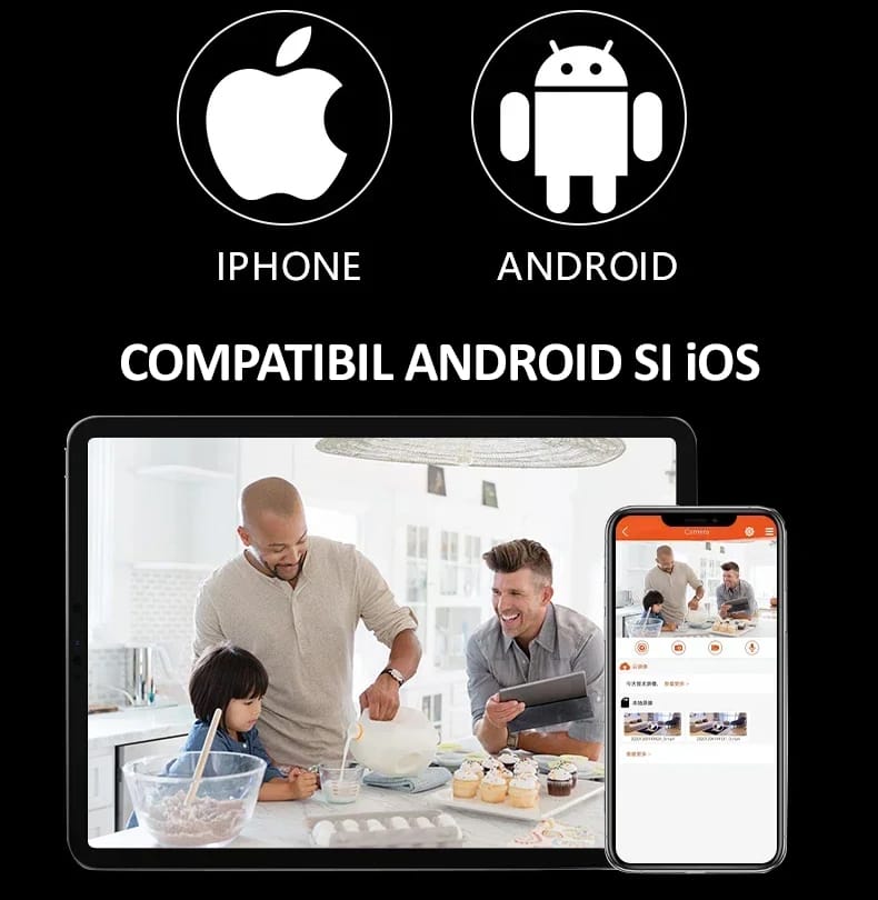 Mini camera de supraveghere WiFi, NEXTLY, FULL HD 1080p. pentru spionaj, dimensiuni mici, control aplicatie, detectare miscare, unghi larg 140°, microfon incorporat, negru