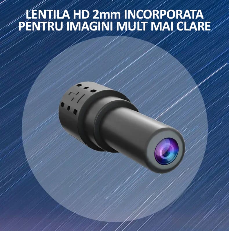 Mini camera de supraveghere WiFi, NEXTLY, FULL HD 1080p. pentru spionaj, dimensiuni mici, control aplicatie, detectare miscare, unghi larg 140°, microfon incorporat, negru