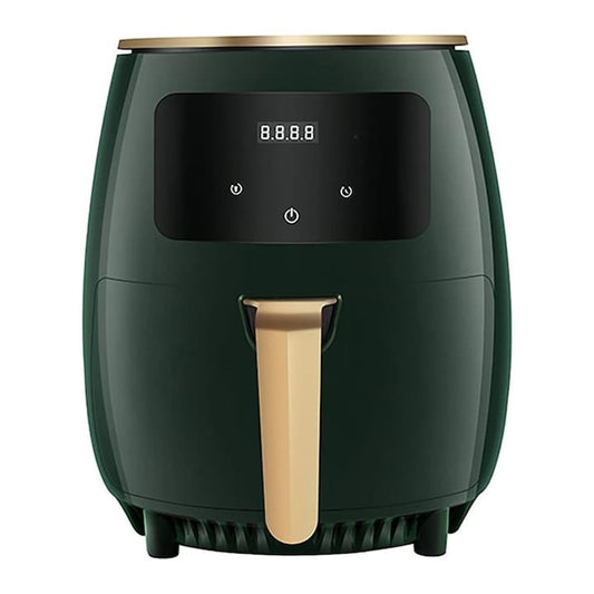 Friteuza cu aer cald NEXTLY, gatire fara ulei, Air Fryer capacitate 6 litri, 2400W, 8 programe de gatire, Touch Control, afisaj digital, verde