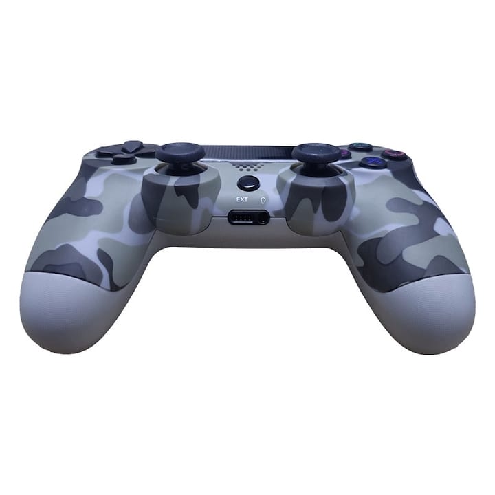Controller wireless doubleshock, NEXTLY, compatibil PS4, PSTV si PS Now, cu vibratii, army grey